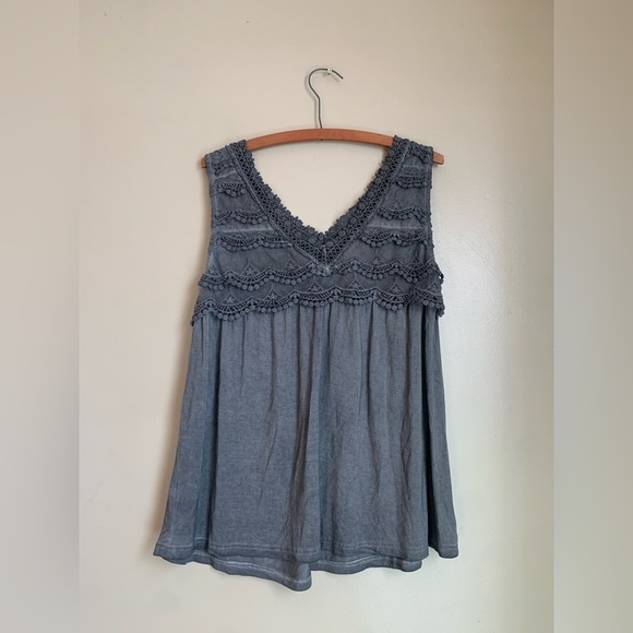 Pol tank top, flowy boho knit blouse bohemian coast cowgirl coastal Gran… - Picture 4 of 6